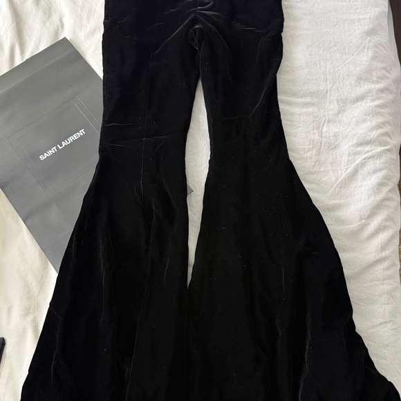 Saint Laurent Black Flare Pants | size 40 | brand new with tags | paid 2800$ - Picture 6 of 14